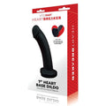 WhipSmart Heartbreaker 7'' Heart Base Dildo - Black 17.8 cm Dong with Heart Shaped Base - Hush Store Sydney 