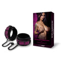 WhipSmart Dragons Lair Deluxe Wrist & Ankle Cuffs - Purple/Black Restraints - Hush Store Sydney 
