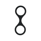 WhipSmart Silicone Handcuffs - Black - Black Restraint with Bonus Blindfold