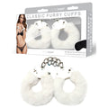 WhipSmart Classic Furry Cuffs - White - White Furry Restraints with Bonus Eye Mask - Hush Store Sydney 