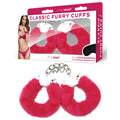 WhipSmart Classic Furry Cuffs - Hot Pink - Hot Pink Furry Restraints with Bonus Eye Mask - Hush Store Sydney 