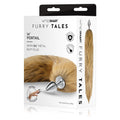 WhipSmart Furry Tales 14 Inch Brown Fox Tail - Metal 6.3 cm Butt Plug with Brown Fox Tail - Hush Store Sydney 