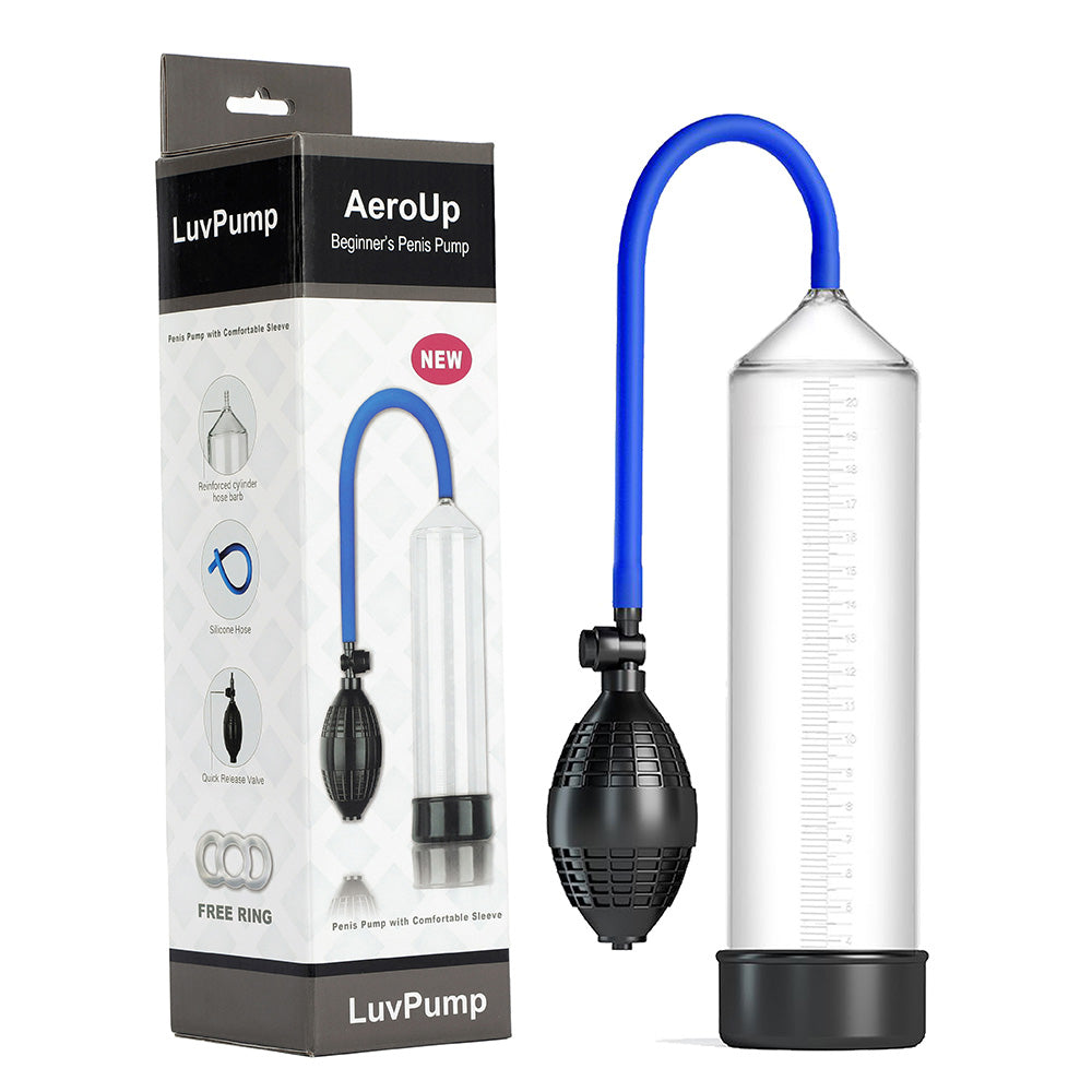 LuvPump AeroUp Beginners Penis Pump - Clear Penis Pump - Hush Store Sydney 