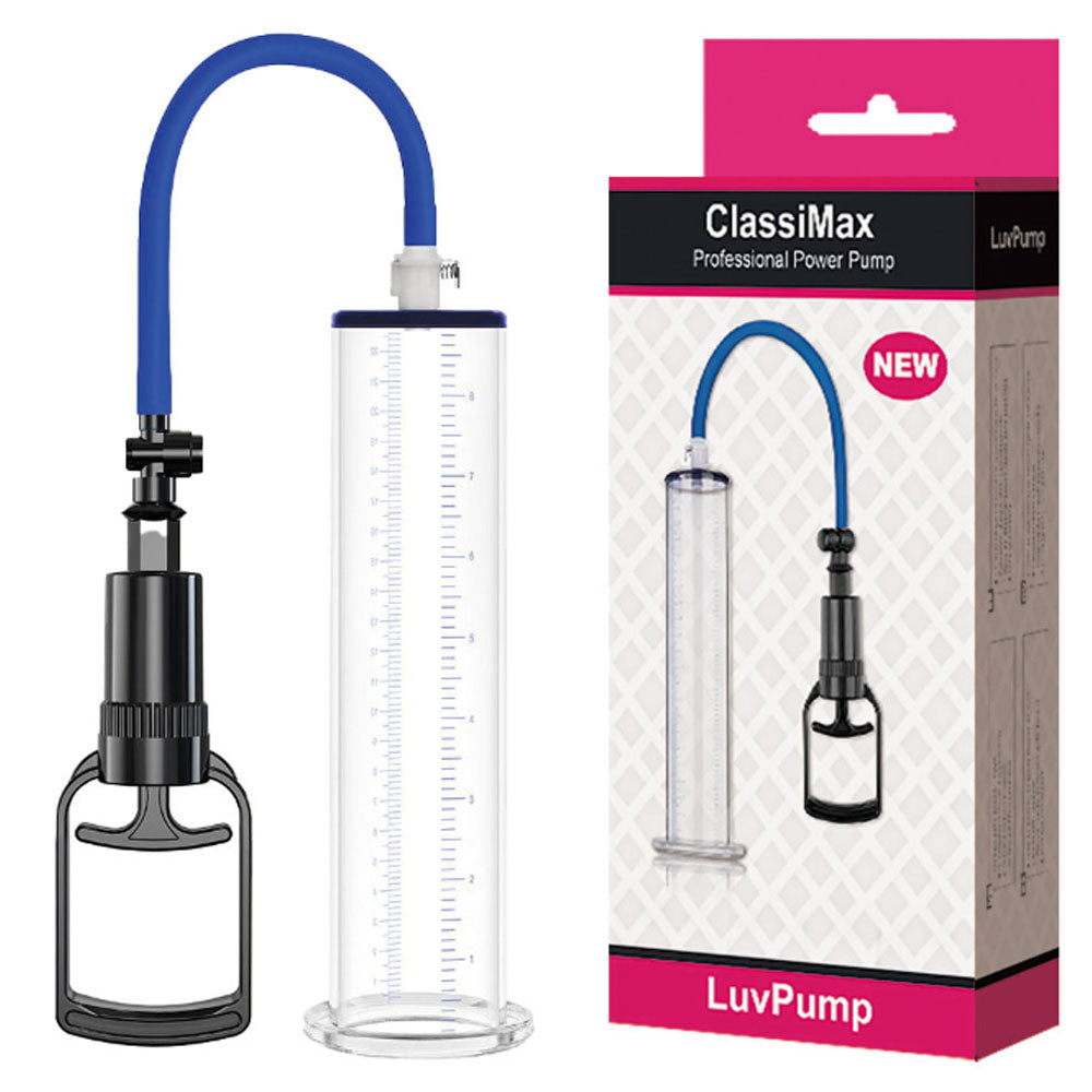 LuvPump ClassiMax XL Professional Power Pump - Clear Extra Large Penis Pump - Hush Store Sydney 