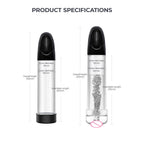 LuvPump Smart Penis Pump - Clear USB Rechargeable 2-in-1 Automatic Penis Pump