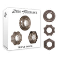 Zero Tolerance Triple Thick - Smoke Cock Rings - Set of 3 - Hush Store Sydney 