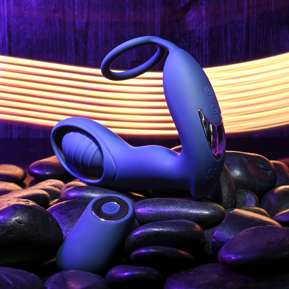 Zero Tolerance EXTRA MILE - Blue USB Rechargeable Vibrating Prostate Massager - Hush Store Sydney 