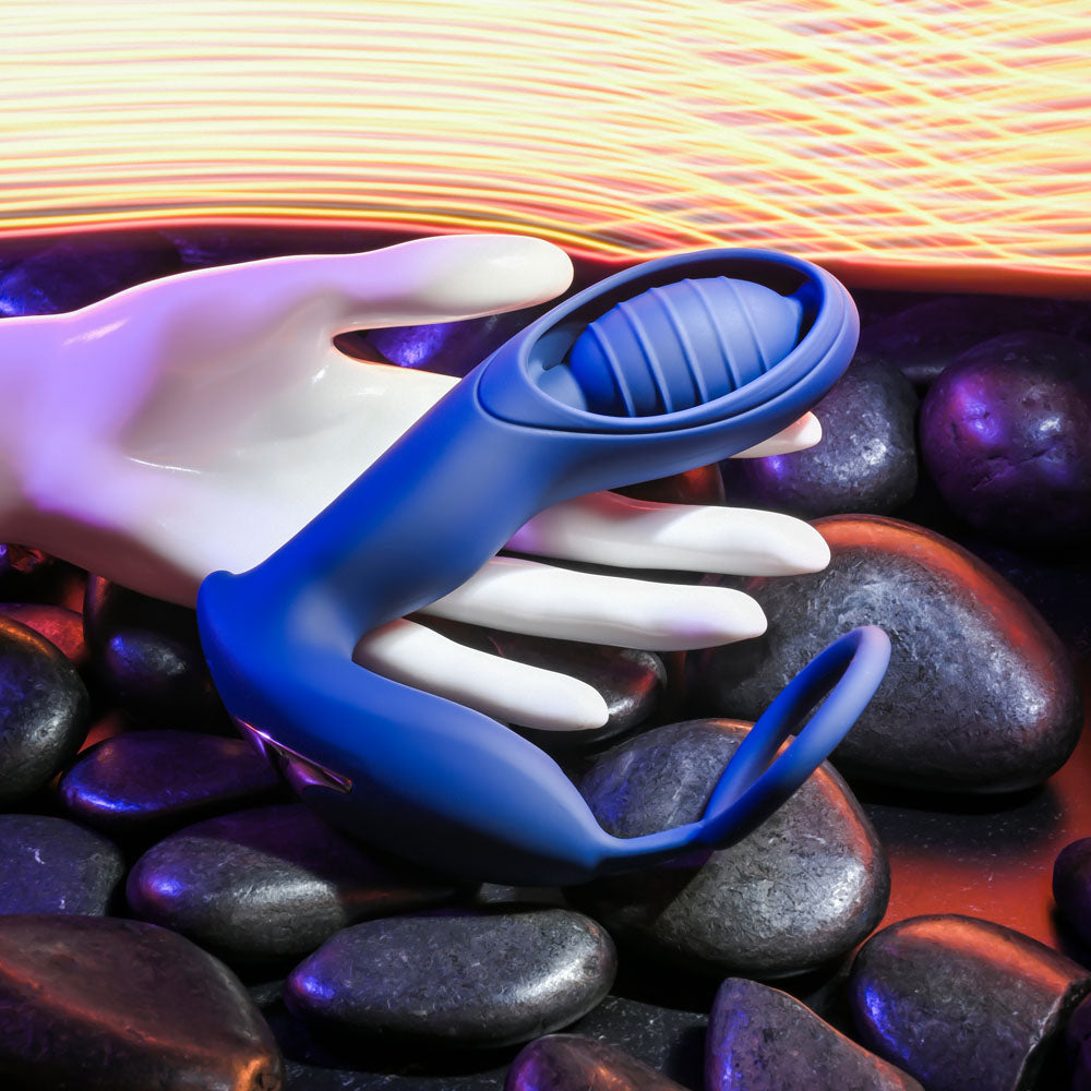 Zero Tolerance EXTRA MILE - Blue USB Rechargeable Vibrating Prostate Massager - Hush Store Sydney 
