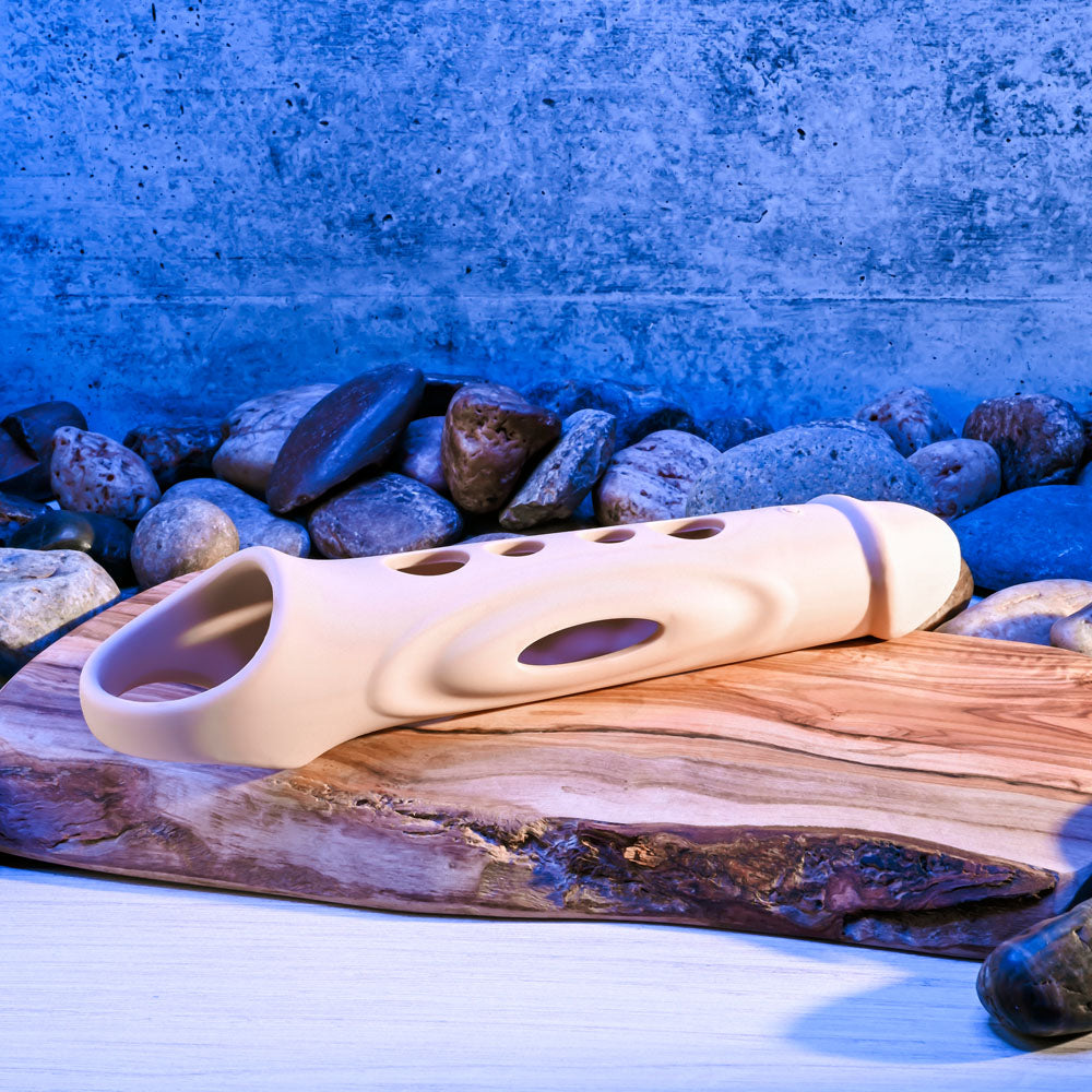 Zero Tolerance BIG BOY EXTENDER - Light - Flesh USB Rechargeable Vibrating Penis Extension Sleeve - Hush Store Sydney 