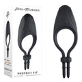 Zero Tolerance PERFECT FIT - Black USB Rechargeable Vibrating Lasso Cock Ring - Hush Store Sydney 