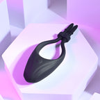Zero Tolerance PERFECT FIT - Black USB Rechargeable Vibrating Lasso Cock Ring - Hush Store Sydney 