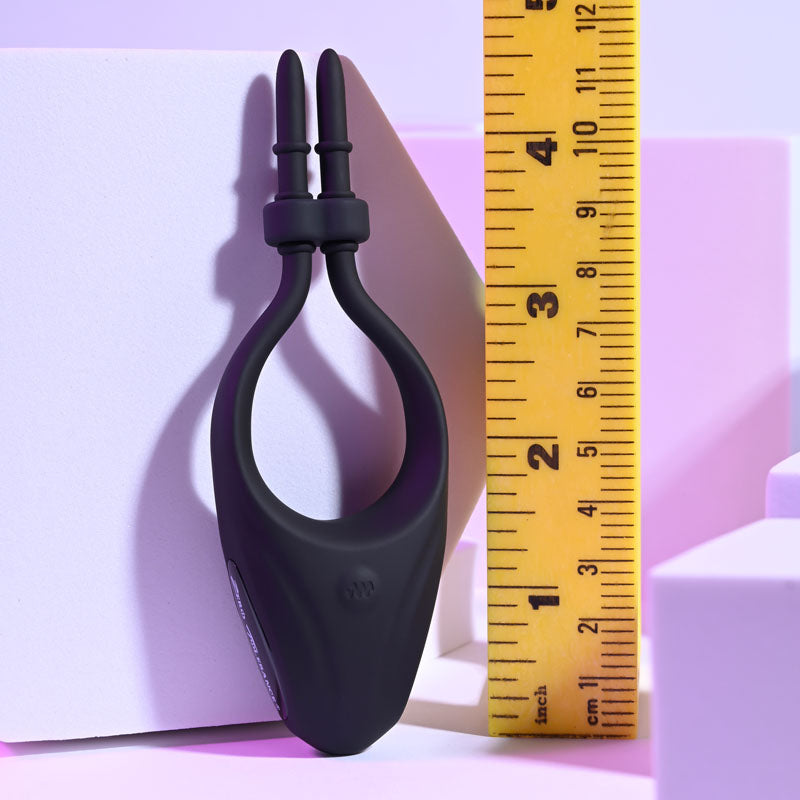Zero Tolerance PERFECT FIT - Black USB Rechargeable Vibrating Lasso Cock Ring - Hush Store Sydney 