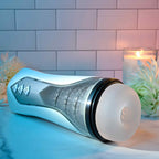 Zero Tolerance STROKING BUDDY - White USB Rechargeable Vibrating & Thrusting Stroker