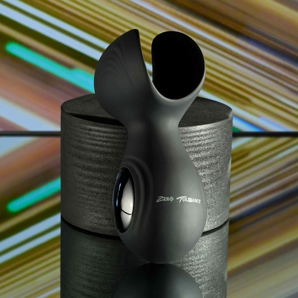 Zero Tolerance HANDY HELPER - Black USB Rechargeable Vibrating Stroker - Hush Store Sydney 