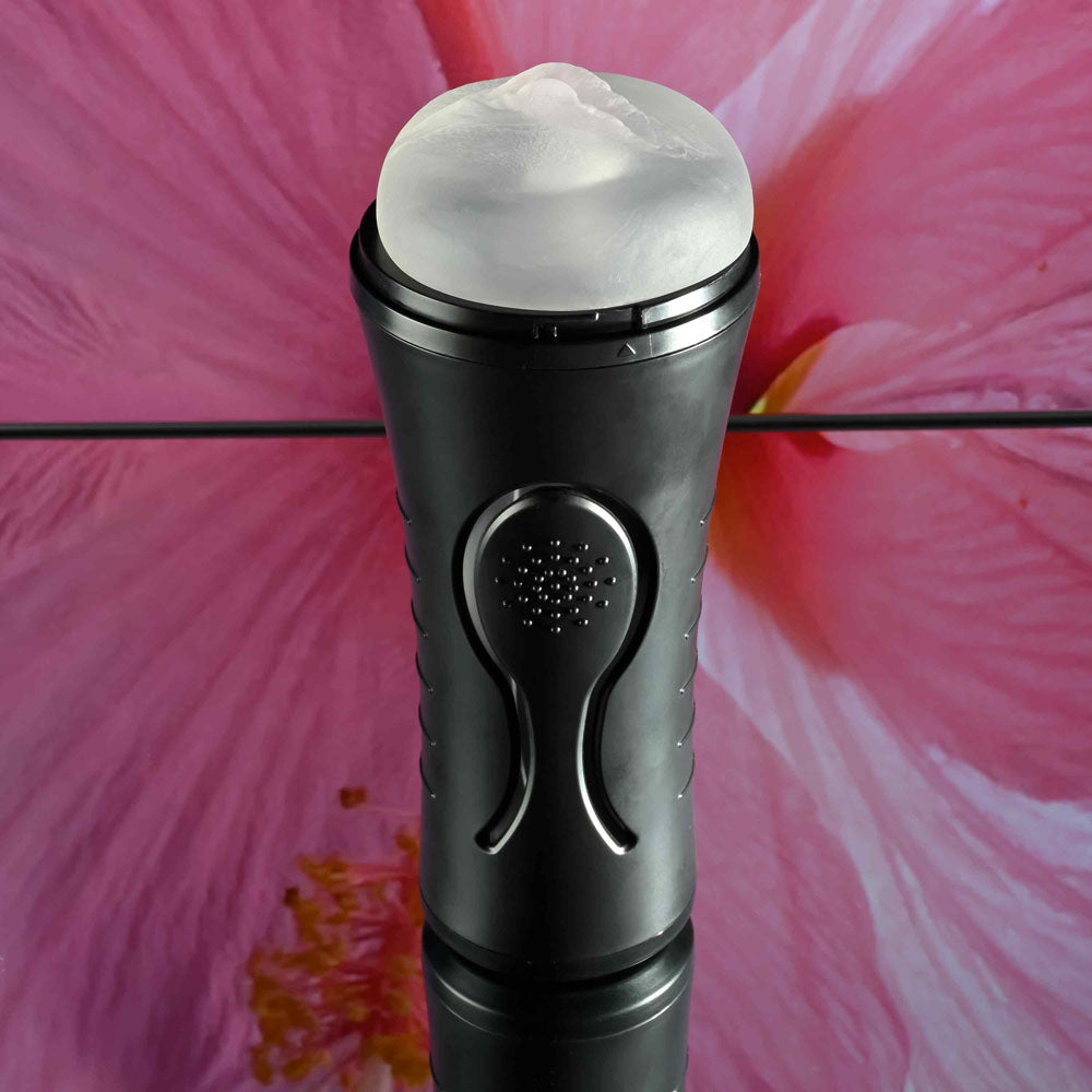 Zero Tolerance HOLD TIGHT - Clear USB Rechargeable Vibrating Vagina Stroker - Hush Store Sydney 