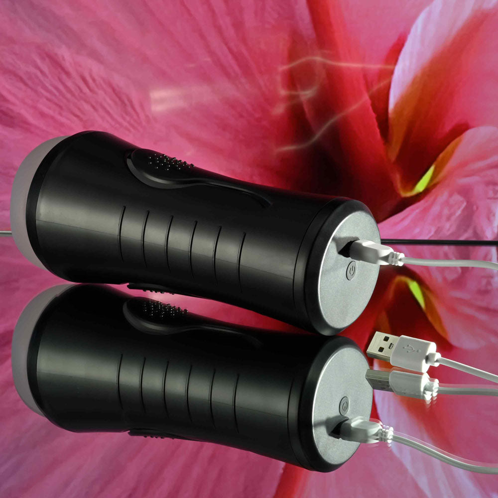 Zero Tolerance HOLD TIGHT - Clear USB Rechargeable Vibrating Vagina Stroker - Hush Store Sydney 