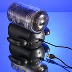 Zero Tolerance HOLD ME TIGHT - Black USB Rechargeable Vibrating Auto Stroker with Phone Holder - Hush Store Sydney 