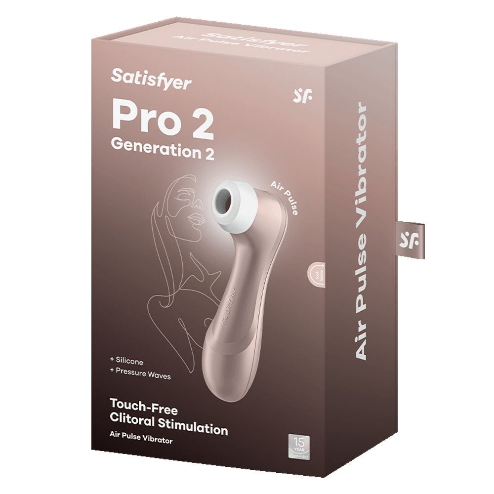 Satisfyer Pro 2 - Rose Gold - Touch-Free USB-Rechargeable Clitoral Stimulator - Hush Store Sydney 